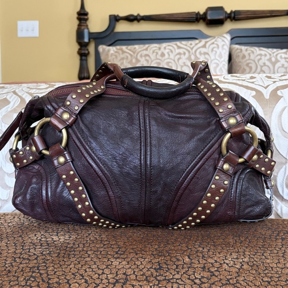 Botkier Handbags - BOTKIER ICONIC Trigger Hobo Leather Handbag - Oxblood